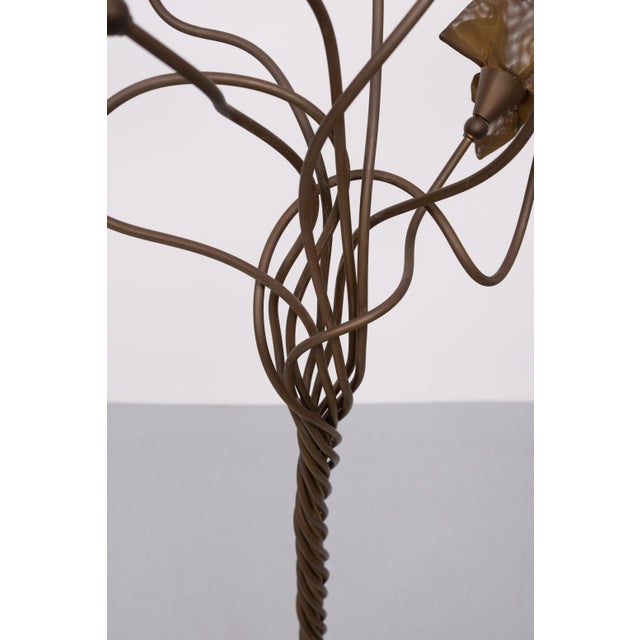 1970s Italian Magic Bronze Tree Floor Lamp, 1978 For Sale - Image 5 of 16