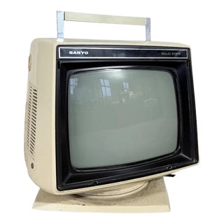 Vintage Space Age Portable Television from Sanyo, 1970s For Sale