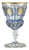 Gilt and Blue Enamel Art Glass Goblet, Late 19th Century For Sale