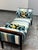Wood Bespoke Coastal Stripe Bench For Sale - Image 7 of 12