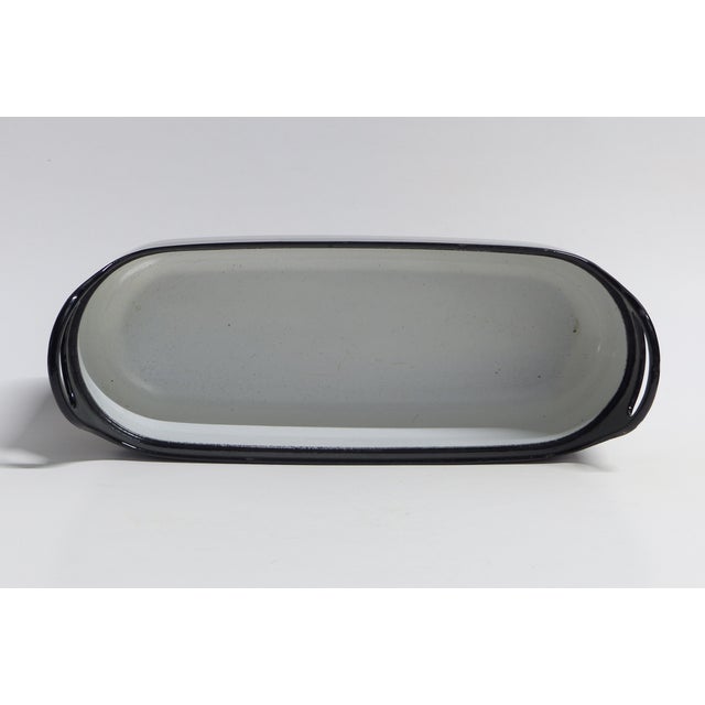 1960s Timo Sarpaneva for Rosenlew Finland Enamel Cast Iron Fish Terrine Cookware For Sale - Image 10 of 10