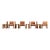 Monk Chairs in Walnut and Buffalo Leather by Afra and Tobia Scarpa for Molteni, 1973, Set of 8 For Sale - Image 13 of 18