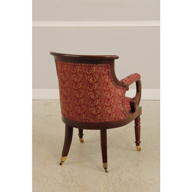 Hancock & Moore Regency Mahogany Upholstered Chair For Sale In Philadelphia - Image 6 of 15