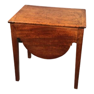 19th Century Antique English George III Hinged-Top Flap Cabinet or Occasional Table