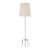 AERIN by Visual Comfort Signature Mathilde 59" Floor Lamp in Plaster White with Linen Shade For Sale