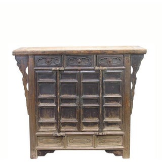 17th Century Elm Cabinet For Sale