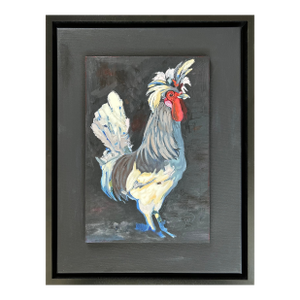 Fritz Contemporary Oil Painting by Tawna Allred