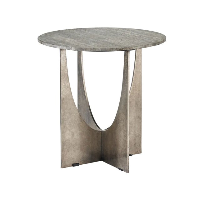 Punctuate sofas and accent chairs with the unique Op Art End Table, a optically-inspired piece showcasing a forward-...