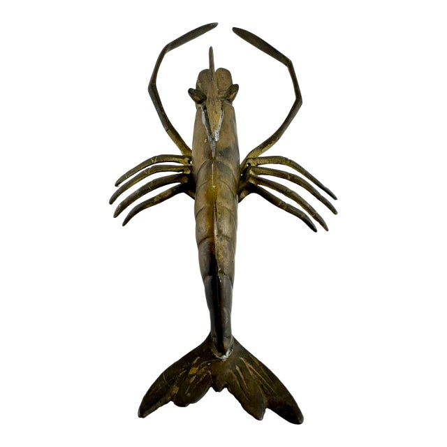 Mid Century Brass Lobster For Sale