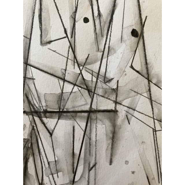 Contemporary Modern Architectural Concept Drawing by Erik Sulander, Matted and Signed For Sale - Image 3 of 6