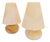 Italian Pink Murano Glass Lamps, 1980s, Set of 2 For Sale