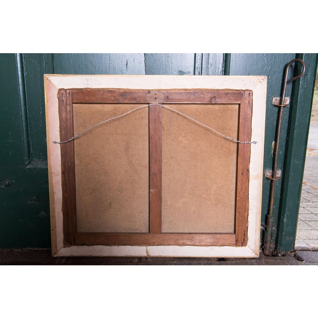 Late 19th Century Framed Napoleon III Era Oil on Canvas Painting of French Chateau Landscape For Sale - Image 11 of 13