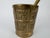 Large and heavy solid bronze mortar and pestle, produced in Europe circa 1950–1970. This impressive piece features cast...