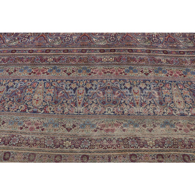 Late 19th Century Persian Lavar Kerman Rug, 14'00 X 20'02 For Sale - Image 4 of 9