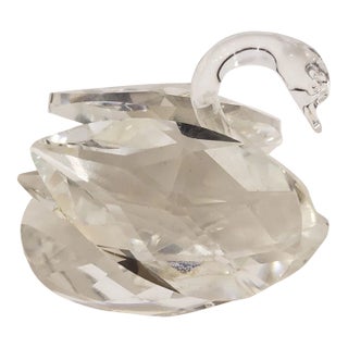 Swarovski Crystal Swan Spread Wing Figurine For Sale