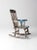 Vintage Distressed Blue Childrens Rocking Chair | Chairish