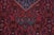 Textile Vintage Retro Tabriz Red/Blue Wool Rug - 9'7'' X 12'6'' For Sale - Image 7 of 10