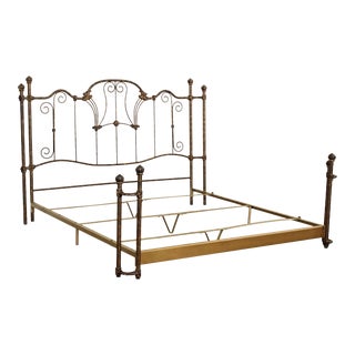 French Style Olympic Queen Size Wrought Iron Bed Frame For Sale