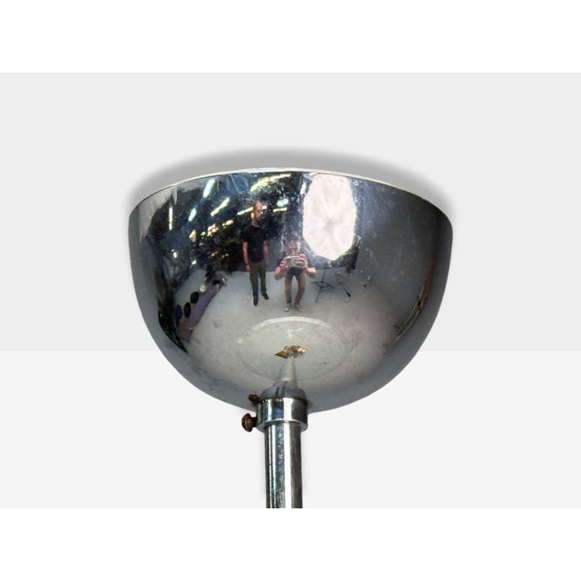 Swedish Modern, Raw Glass, Metal, Pendant Light, Sweden, 1940s, Unwired For Sale - Image 10 of 12