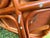 Vintage Sunburst Rattan Swivel Armchairs on Casters, Set of 6 For Sale - Image 15 of 18