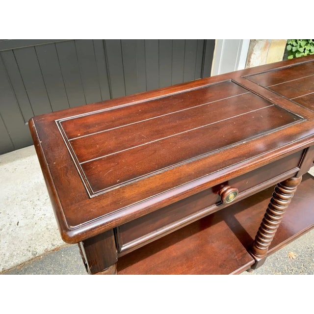 Lillian August Two-Tier Two Drawer Sofa Table For Sale - Image 9 of 13