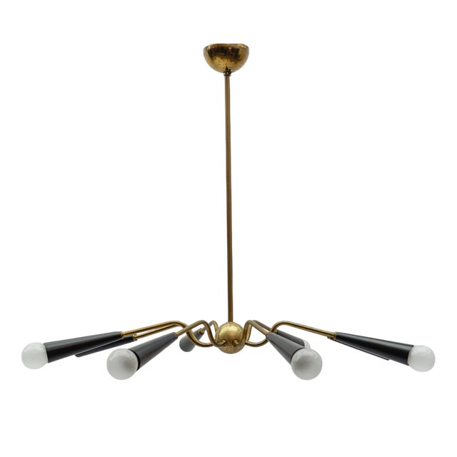 Vintage Sputnik Lamp in the style of Arteluce, 1950s For Sale