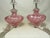 Mid-Century Modern 1950s Rose Murano Art Glass Lamps - a Pair For Sale - Image 3 of 13