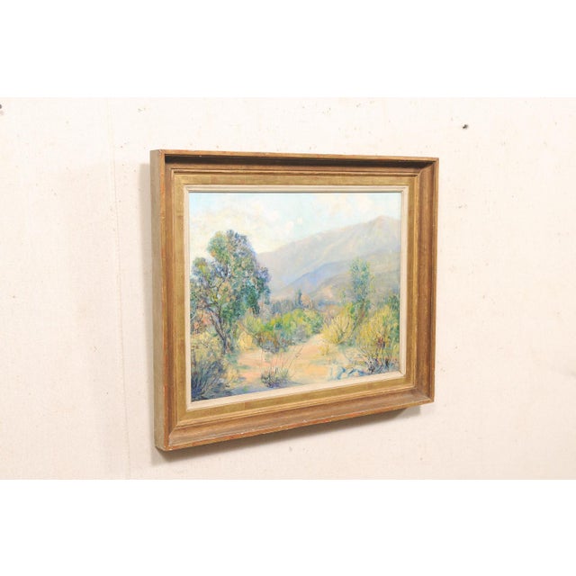 Mid 20th Century Framed Impressionistic California Landscape For Sale - Image 9 of 12