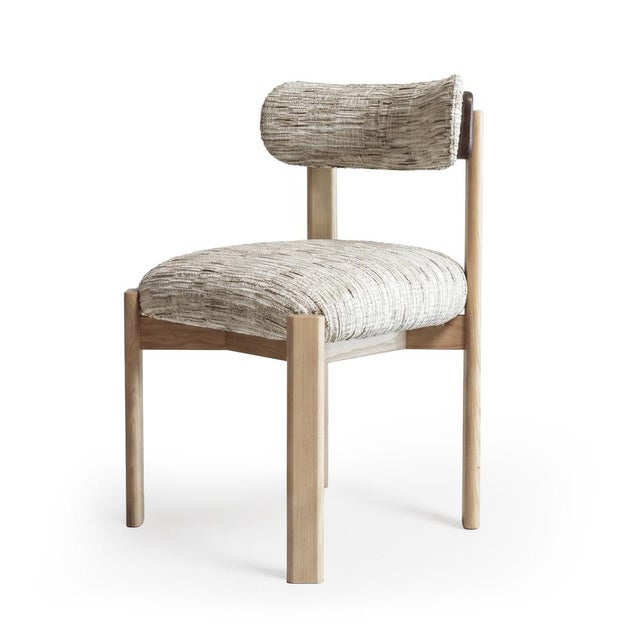 Not Yet Made - Made To Order Siena Chair in Koya Driftwood Fabric and Wood Structure by Mambo Unlimited Ideas For Sale - Image 5 of 5