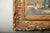 Wood Early 20th Century Large European Flower Market Oil Painting, Signed H. Johannsen, Ornate Gilt Frame For Sale - Image 7 of 17