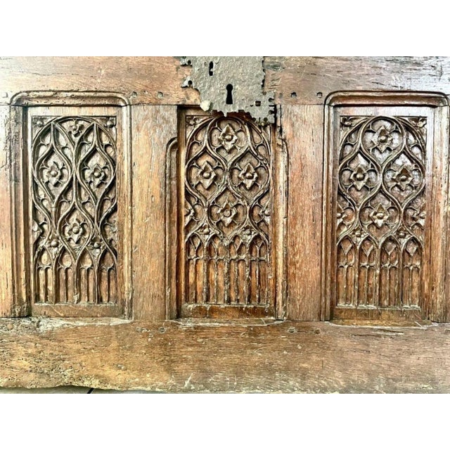 16th Century Large 16th Century French Gothic Trunk, France, 1580s For Sale - Image 5 of 11
