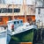 Eastport Boats Original Nautical Oil Painting on Canvas by Ruth Waite (1932-1992) For Sale - Image 9 of 12