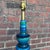 Blue Mid 20th Century Mid Century Modern Blue and Green Ceramic Table Lamp For Sale - Image 8 of 12