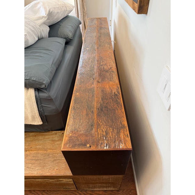 2010s Environment Furniture Beam Bed Queen Size For Sale - Image 5 of 5
