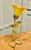 1960s French Painted Toleware Lilly Pad Table Lamp, 1960 For Sale - Image 5 of 9