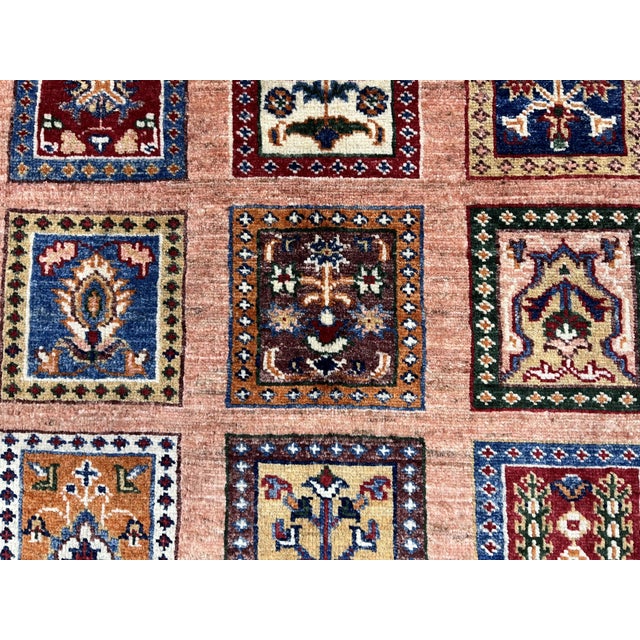 Bakhtiari Four Seasons Tree of Life Wool Rug in Terracotta, 2'10" X 4' For Sale - Image 6 of 11