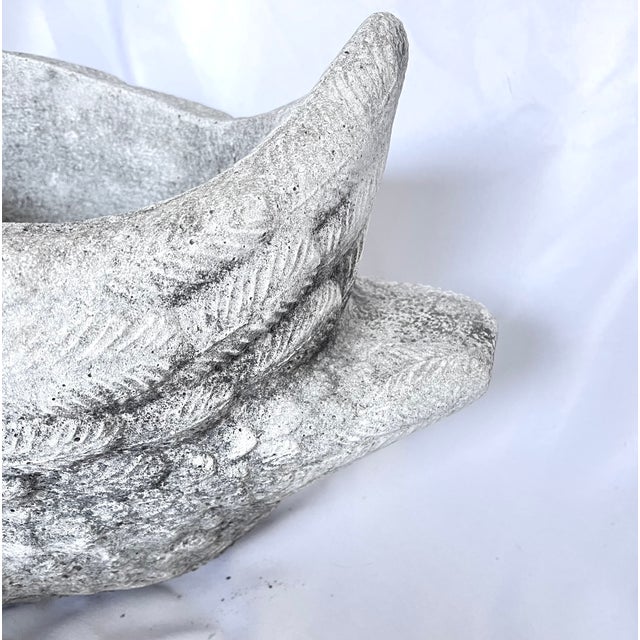 Early 1900s Antique French Concrete Swan Planter For Sale - Image 16 of 17
