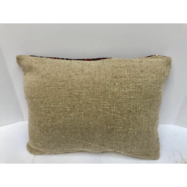 Tan Rug Fragment Pillow For Sale - Image 8 of 10