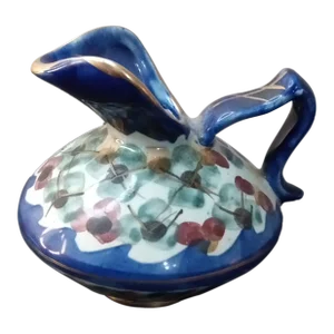 1950s Hand Painted Majolica Holland Miniature Pitcher