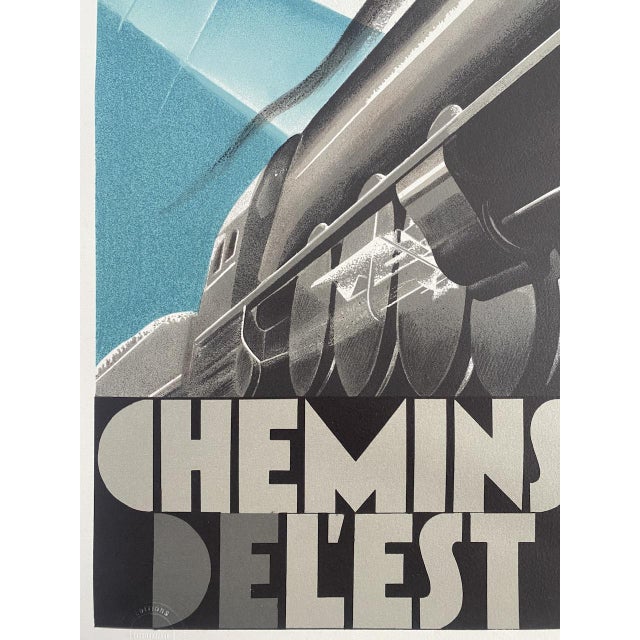 Rare lithograph poster on luxury arches paper, stamped in the plate, printed in 1989 and based on the famous 1929 graphic...
