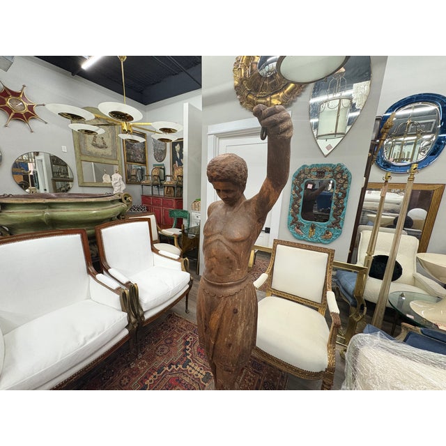 Early 20th Century Italian Carved Male Sculpture For Sale - Image 15 of 16