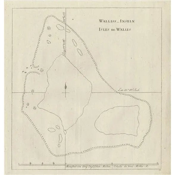 Antique Map of the Wallis and Futuna Islands, 1778 For Sale - Image 6 of 6