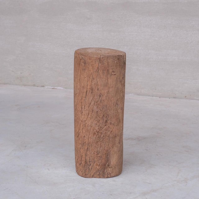 Antique Wooden Tree Trunk Pedestal For Sale - Image 5 of 7