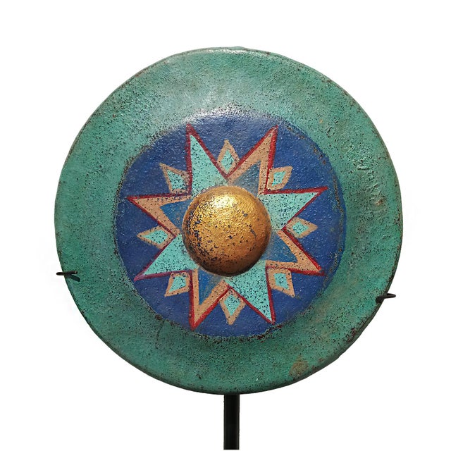 Indonesian Gong on Stand, Mid-20th Century For Sale - Image 11 of 13