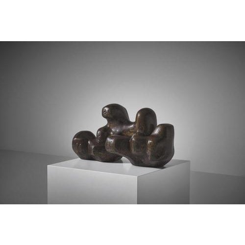 Abstract Bronze Sculpture by Siegfried Jonas, 1961 For Sale - Image 3 of 14
