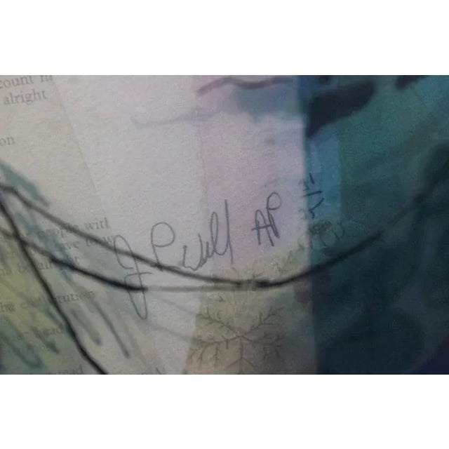 2000 - 2009 Jean Pierre Weill Collage "John Lennon" 3-D Painting on Glass Ltd Ed For Sale - Image 5 of 13