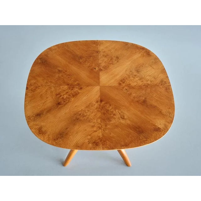 Coffee Table in Burl Wood by Bertil Söderberg for Svensk Hemslöjd, Sweden, 1930s For Sale - Image 6 of 13