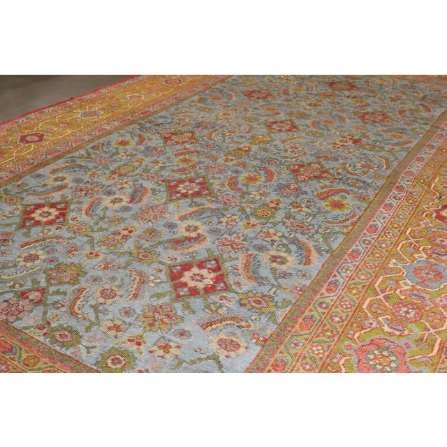 Antique Zabihi Collection Persian Mahal Rug - 7'8" x 12'1" For Sale - Image 9 of 10