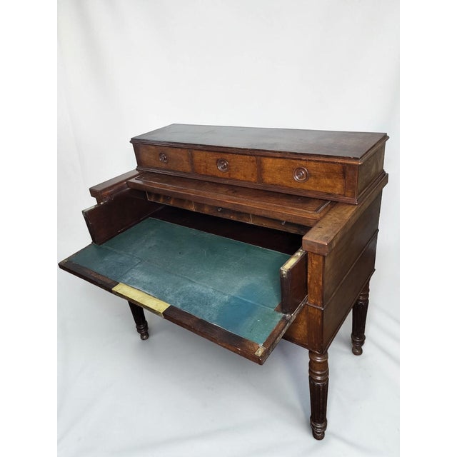 Wood Louis Philippe Stepped Desk, 1890s For Sale - Image 7 of 12