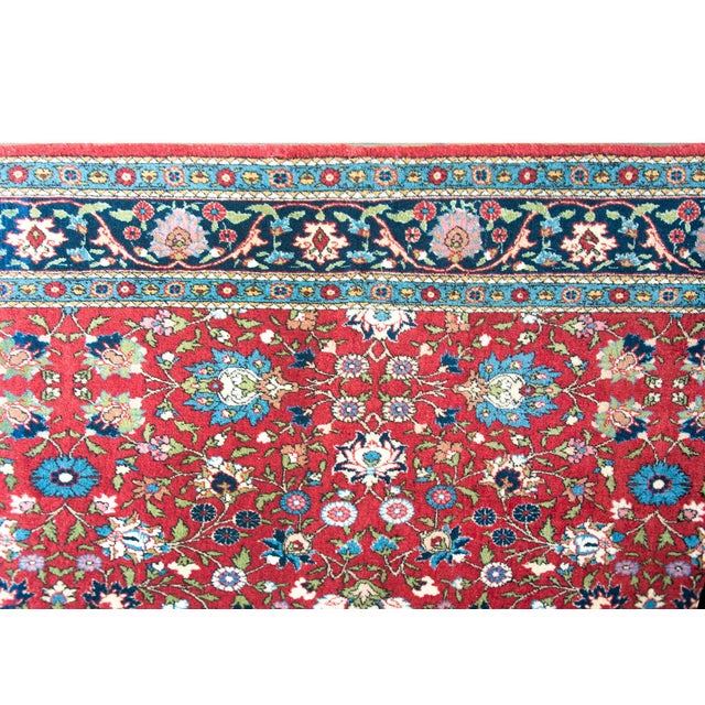 Early 20th Century Vintage Persian Varamin Rug For Sale - Image 5 of 15